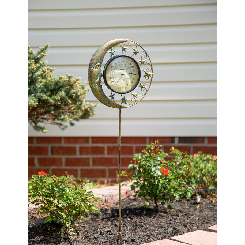 36"H Bronze Thermometer, Sky of Stars,47m3867