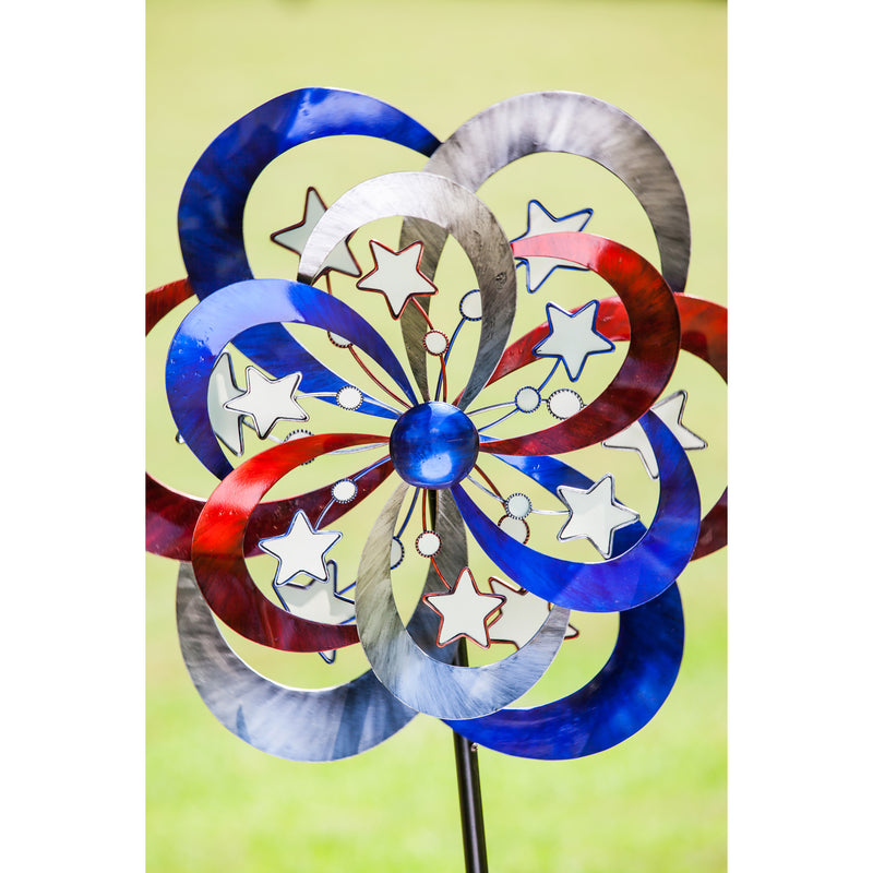 Evergreen Glow in the Dark Americana Spinner, 7.7''x 24'' x 69.7'' inches