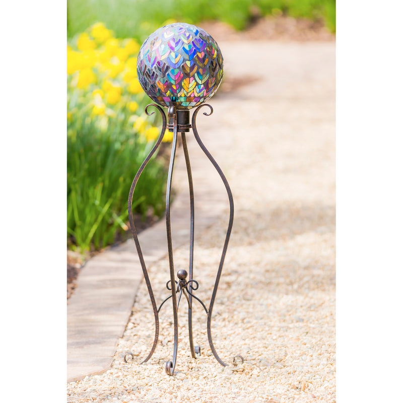 Gazing Ball Stand, 9.5"x9.5"x30"inches