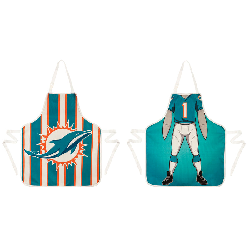 Team Sports America Miami Dolphins, Double Side Apron