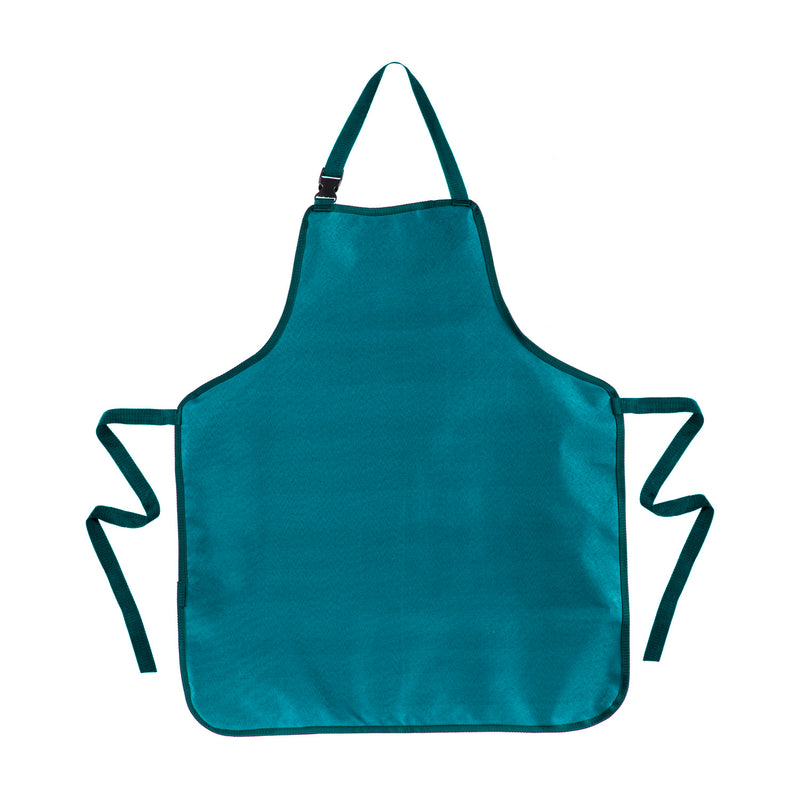 Doulbe Sided Apron, Backyard Oasis, Floral Essence,27"x31"x0.1"inches