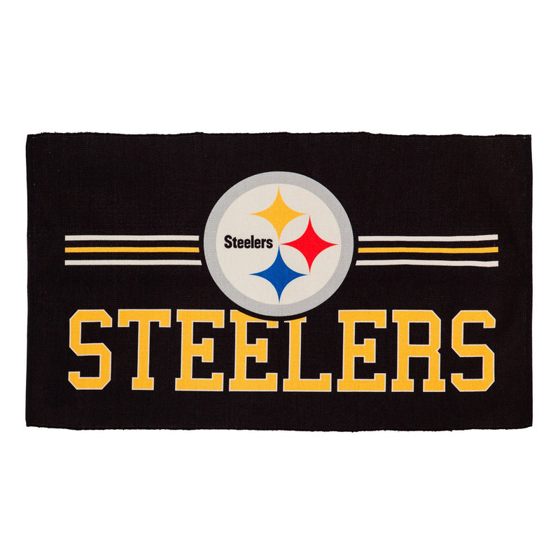 Pittsburgh Steelers, Indoor/Outdoor Rug 3x5,36"x0.16"x60"inches