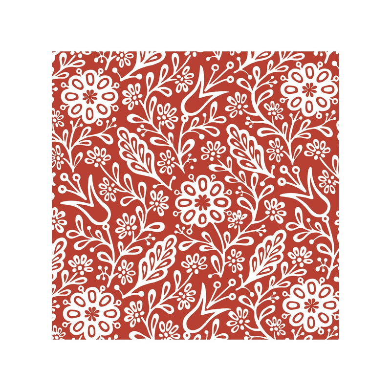 Paper Luncheon Napkin, 20 count,  White Woods Pattern, 6.5"x6.5"x0.69"inches