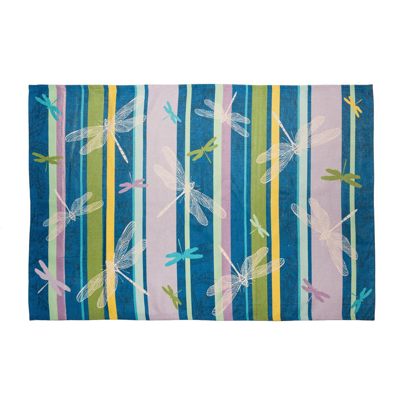 Dragonfly Digitally Printed Indoor/Outdoor Rug, 4'x6',4or161