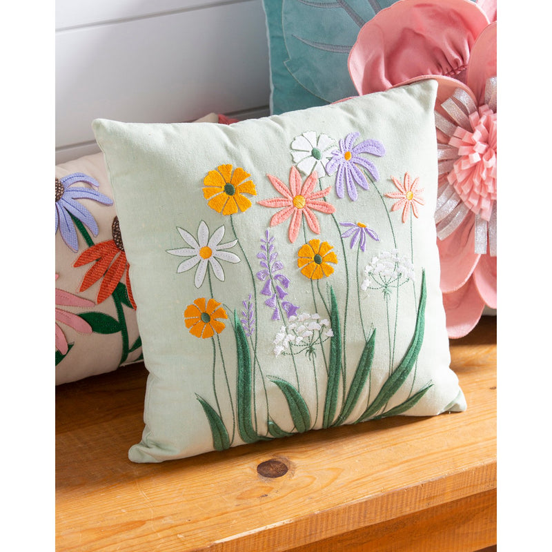 Wildflower Square Pillow
