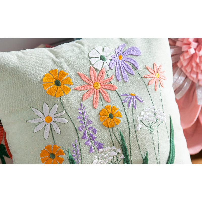 Wildflower Square Pillow