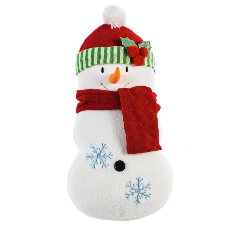 Snowman Shaped Pillow, 9.5'' x 3.5'' x 20'' inches