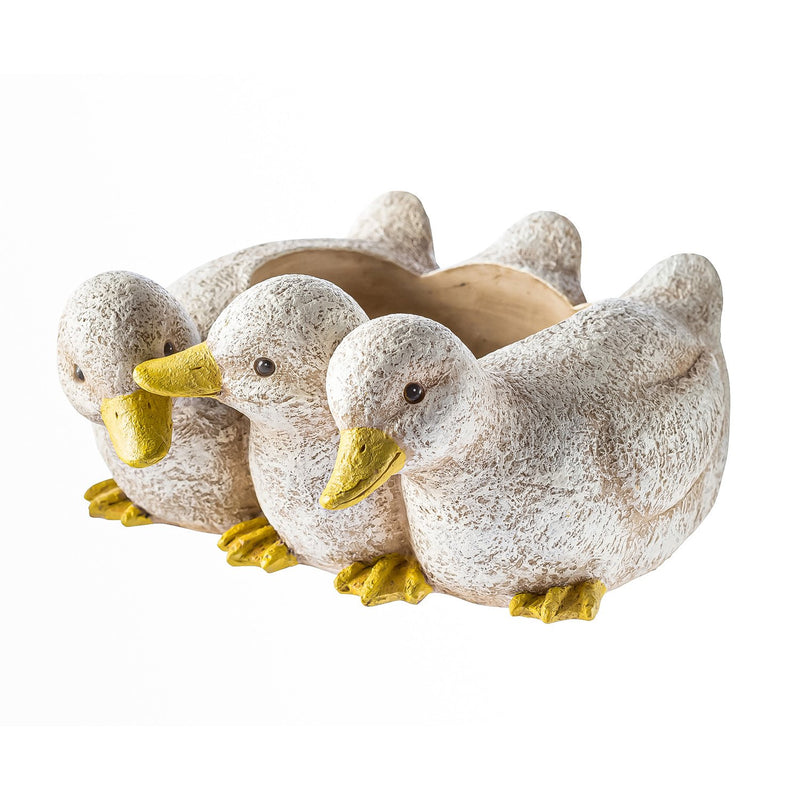 Duckling Triplets Planter, 11.75"x11.25"x6"inches