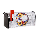 Americana Floral Wreath Mailbox Cover,56771