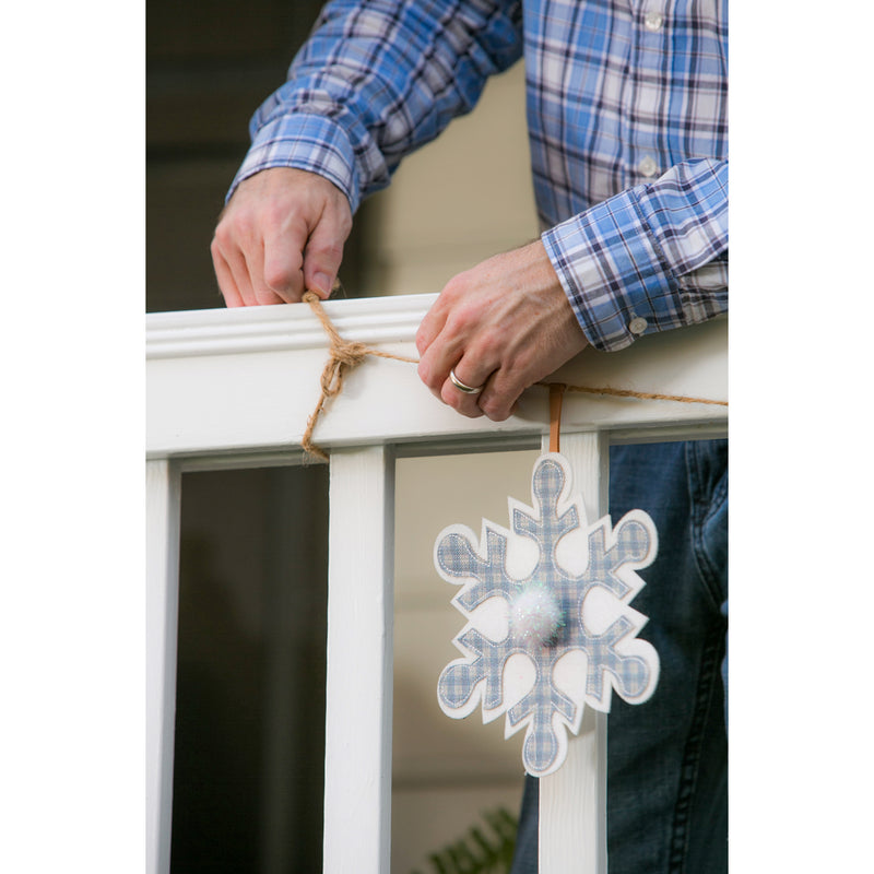 Snowflakes Seasonal Décor Banner,58b050