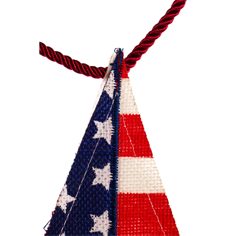 Evergreen Americana Star Seasonal DÃ©cor Banner, 8'' x 8'' inches