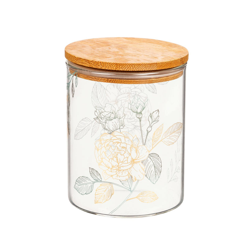 Cypress Home Beautiful Small Glass Canister - 3 x 3 x 4 Inches Homegoods and Accessories for Every Space