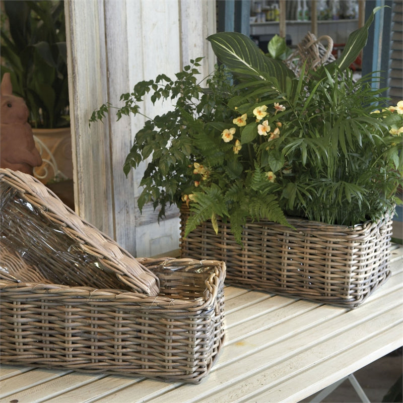 NORMANDY RECT BASKET S/3, 20x11x8, 18x9x7, 16x6.5x5.5 Inches