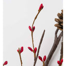 Lighted Pine Cone and Red Berry Garland,65j59