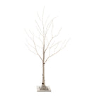4'H Indoor/Outdoor Birch Tree with 112 White and Multicolor Lights,65k00