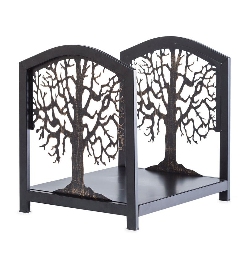 Metal Tree of Life Firewood Log Holder, 16.5"x13.5"x16"inches