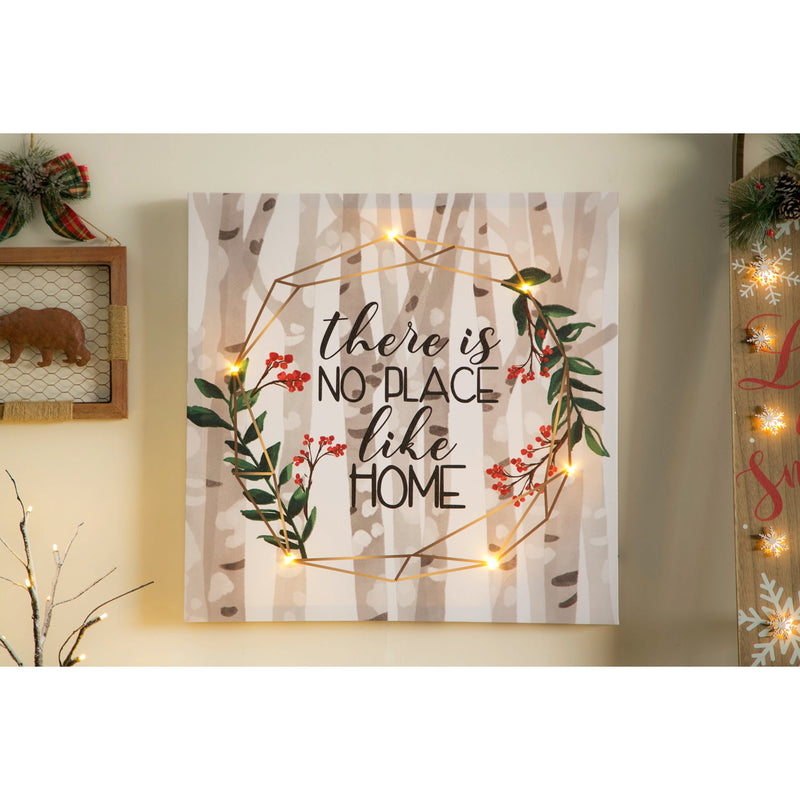 LED Canvas Wall Decor, 20"W x 20"H, Bountiful Woodlands,6ltc647726