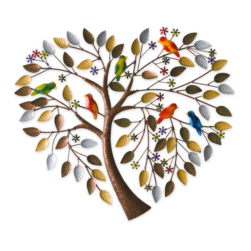 Metal Tree Heart Wall Decor,6m645