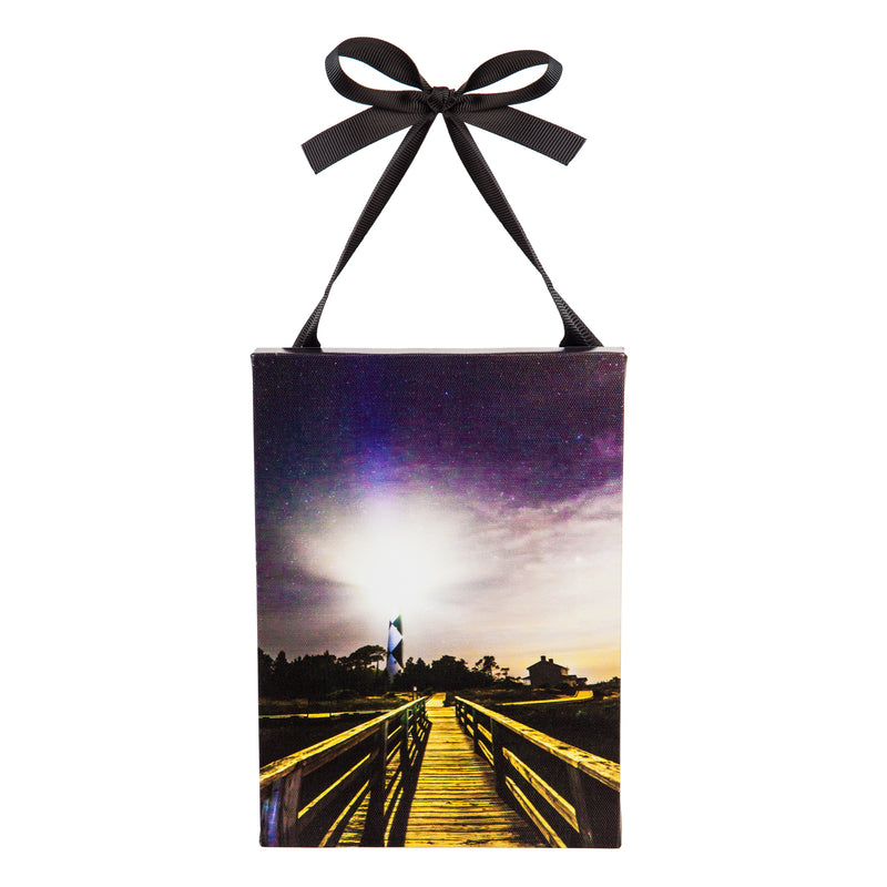 Mini LED Canvas with Ribbon for hanging and easel back, Cape Outlook, 5.91" x 8.27",6mcl50002