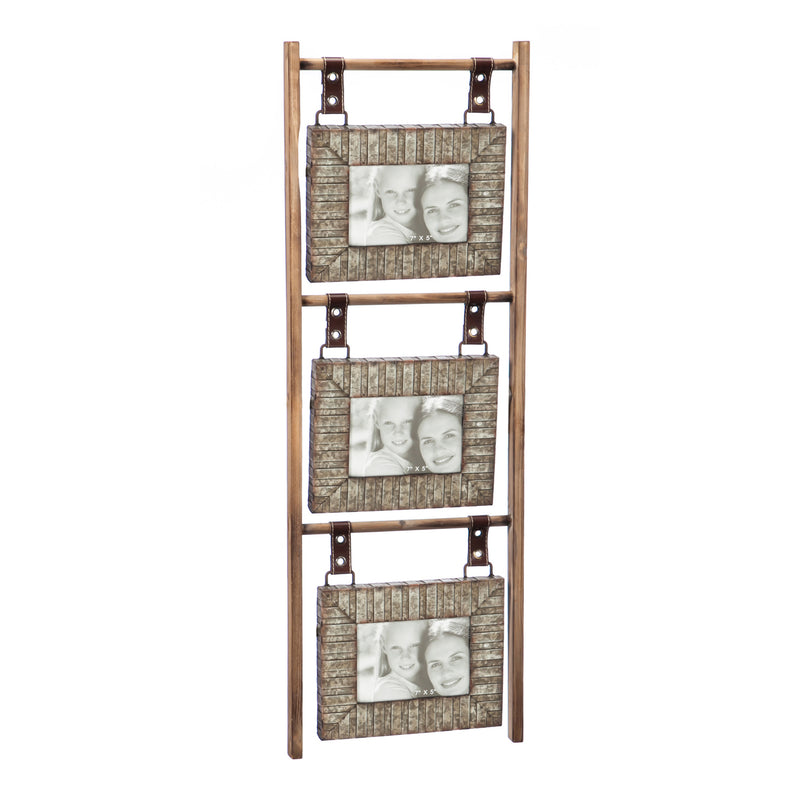 Evergreen 3 Wood and Metal Hanging Wall Frames, 13.2'' x 1.2'' x 38.6'' inches