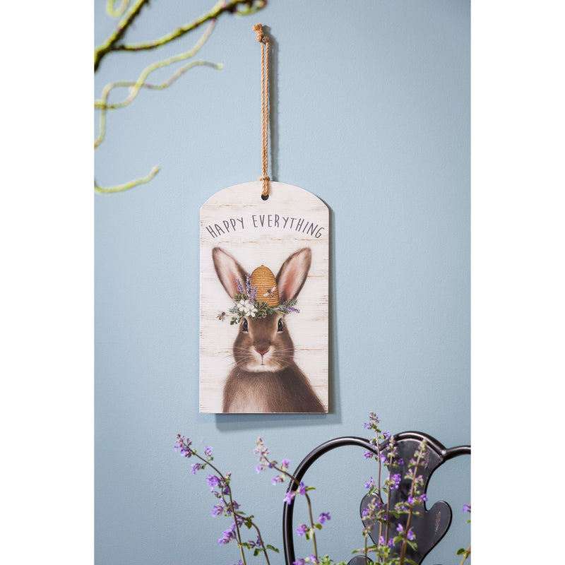 Wooden Wall décor, 2 Asst, Bunny & Pig