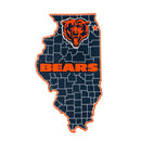 State Shape Wall Decor,, Chicago Bears,6ws3805