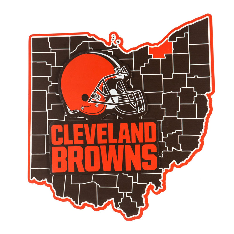 Team Sports America State Shape Wall Décor Cleveland Browns