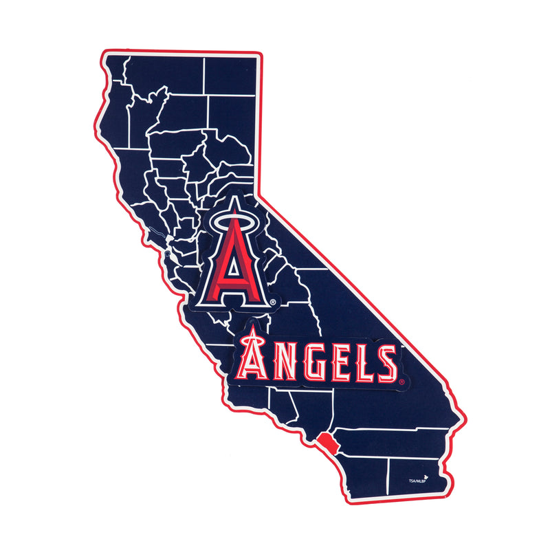 State Shape Wall Décor, Los Angeles Angels,6ws4212