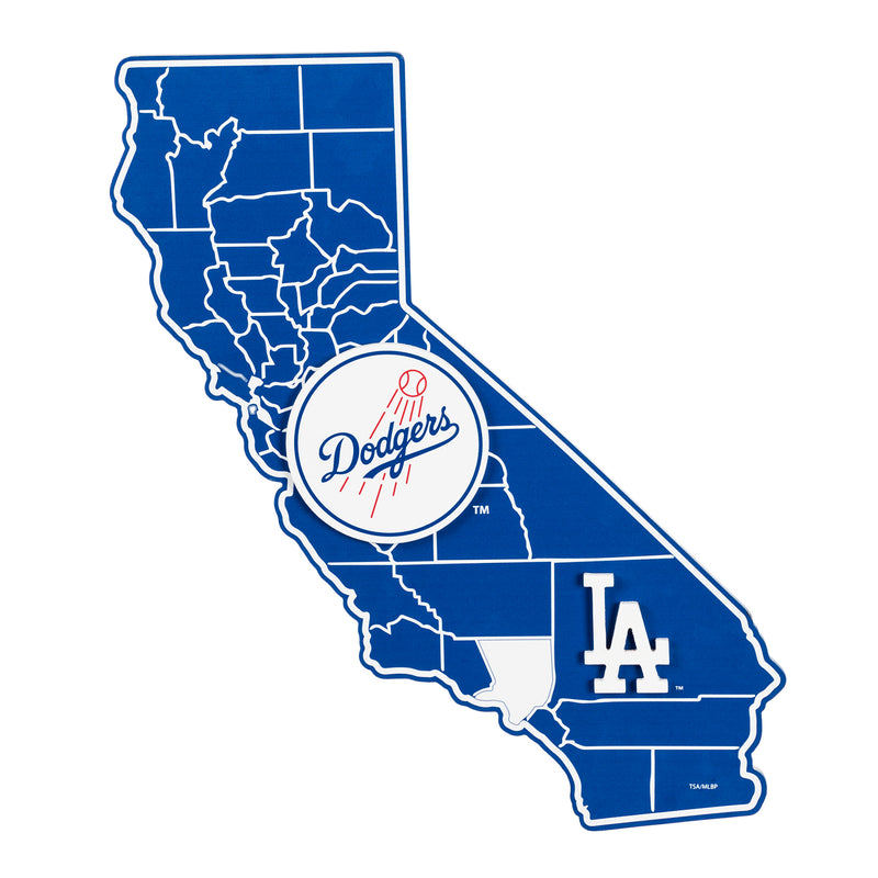 State Shape Wall Décor,, Los Angeles Dodgers