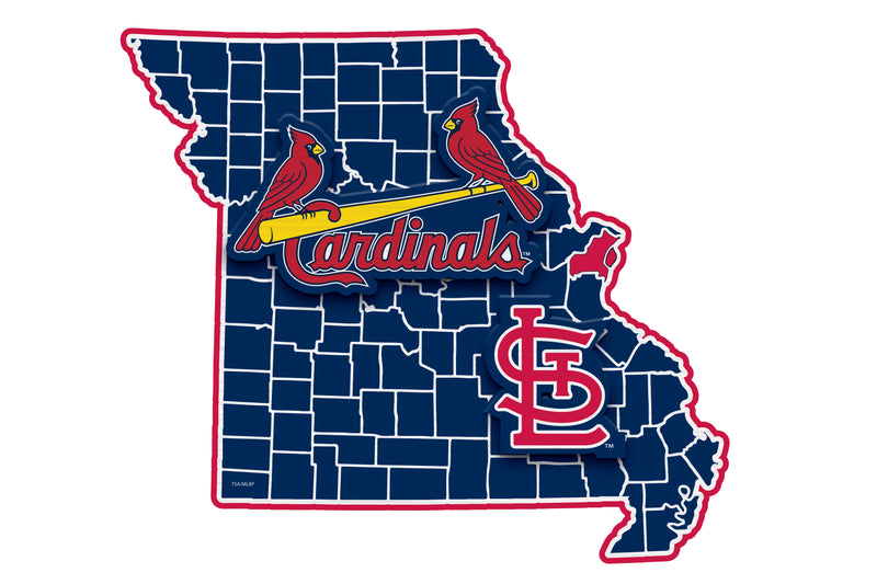 State Shape Wall Décor,, St Louis Cardinals