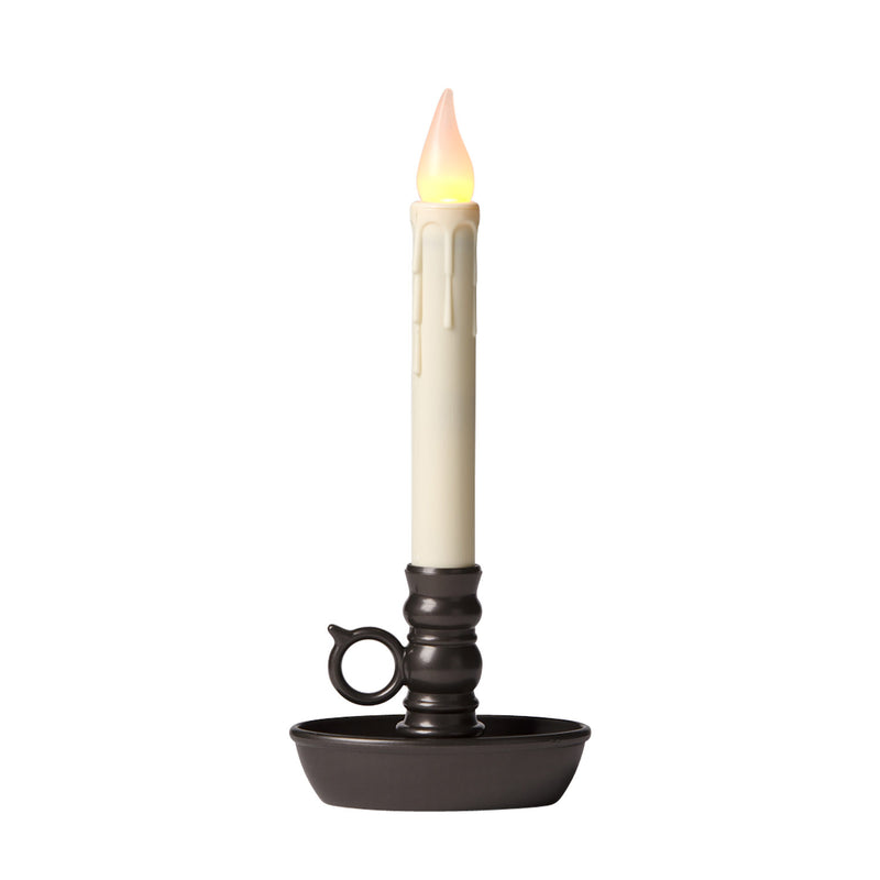 Battery-Operated Single Window LED Window Candle - Bronze, 4"x2.48"x9.6"inches