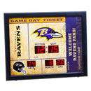 Bluetooth Scoreboard Wall Clock, Baltimore Ravens,7cl3802