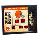 Bluetooth Scoreboard Wall Clock, Cleveland Browns,7cl3807