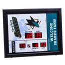 Bluetooth Scoreboard Wall Clock, San Jose Sharks,7cl4373