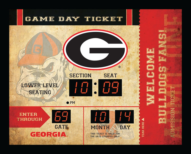 Bluetooth Scoreboard Wall Clock, Georgia,7cl914