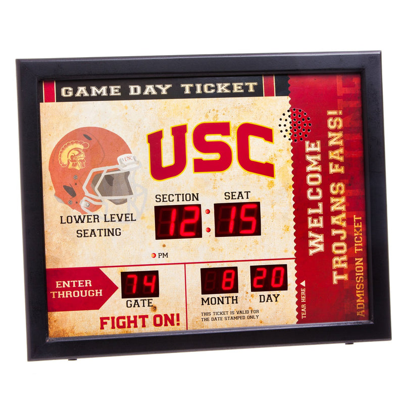 Bluetooth Scoreboard Wall Clock, University of Southern California,7cl997