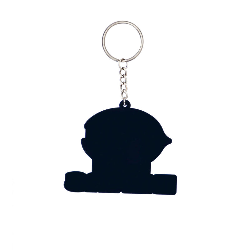 Team Sports America NFL Chicago Bears Bold Sporty Rubber Keychain - 5" Long x 3" Wide x 0.2" High