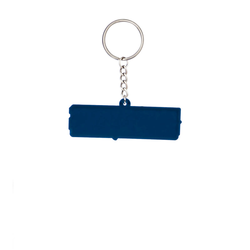 Team Sports America NFL New England Patriots Bold Sporty Rubber Keychain - 5" Long x 3" Wide x 0.2" High