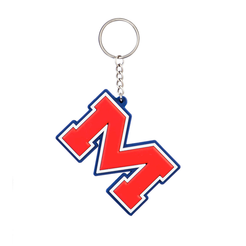 Team Sports America NCAA University of Mississippi Bold Sporty Rubber Keychain - 5" Long x 3" Wide x 0.2" High