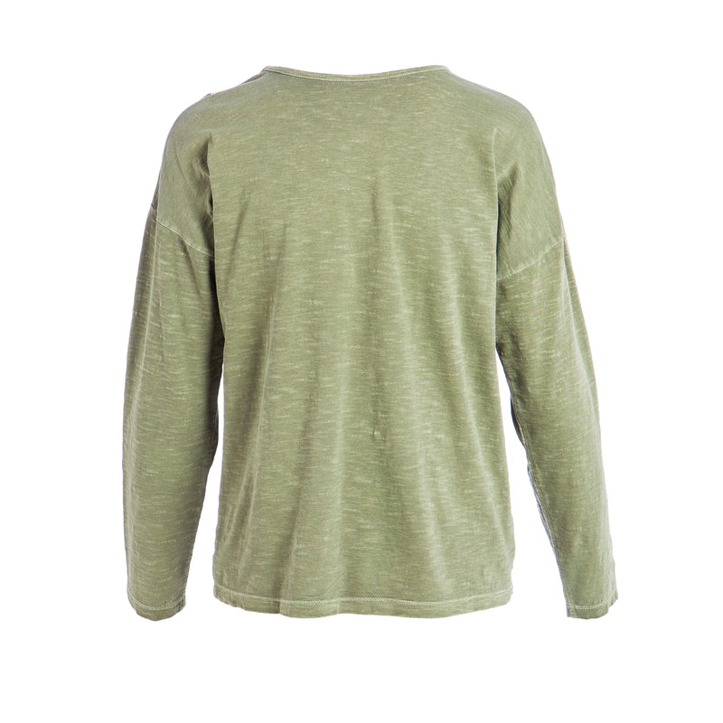 Embroidered Bohemian Traveler Top, Green, 21"x0.39"x24.5"inches