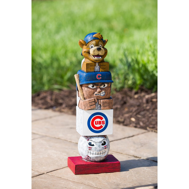 Tiki Tiki Totem, Chicago Cubs, 5.5"x4"x16"inches