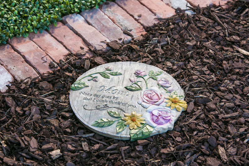 Evergreen Garden Stone,Wishgivers Garden Stone, Not a Day Goes By,12x0.5x12 Inches