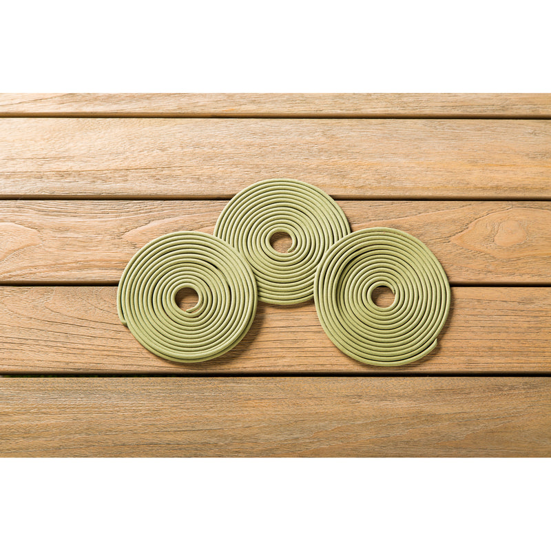 Evergreen ZFence Citronella 5" Diameter Spiral Refill, 4 PCS, Green, 5'' x 5'' x 18'' inches.