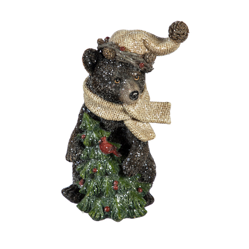 Evergreen 9" H Winter Bears, 3 Assorted, 9'' x 1.5'' x 1.5'' inches