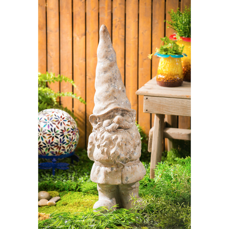 32"H Garden Gnome Statuary, 9.84"x9.45"x31.89"inches
