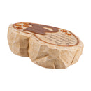 11" Heart Shaped Pet Memorial Garden Stone, Cat Silhouette,84g2949