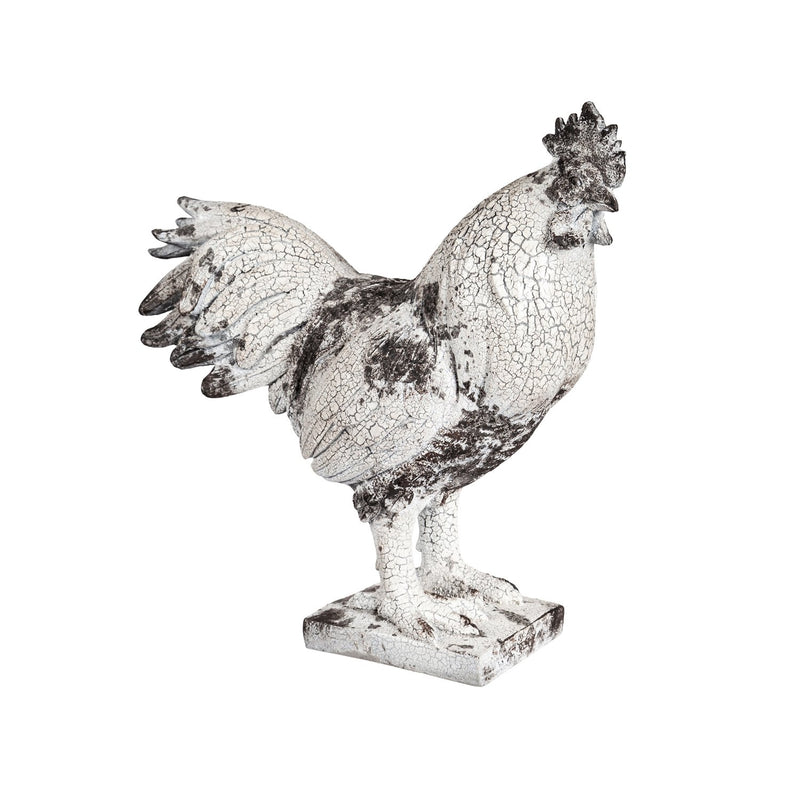 10.5"H Rooster Garden Statuary, 4.13"x10.63"x10.63"inches