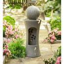 Pillar and Sphere Lighted Fountain,84g3430