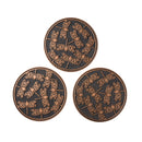 Recycled Rubber Stepping Stones, Set of 3 - Dragonfly, 11.75"x11.75"x0.5"inches