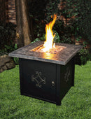 Metal and MGO Gas Firepit table,84g3678